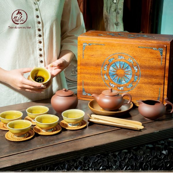 Bộ trà cụ Thổ Hoa cao cấp