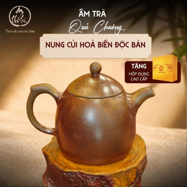 Ấm Quả Chuông Nung Củi