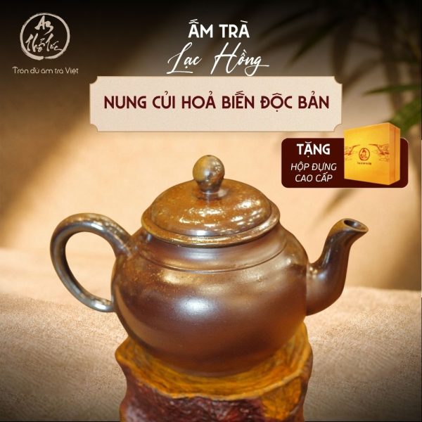 Ấm Lạc Hồng Nung Củi