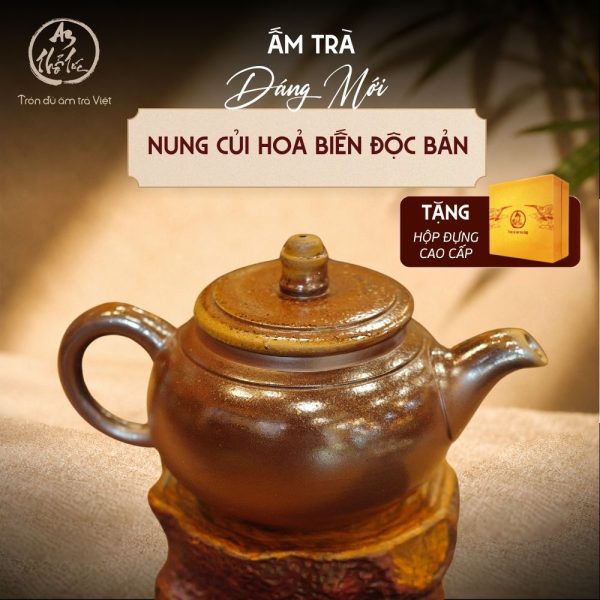 Ấm Dáng Mới Nung Củi