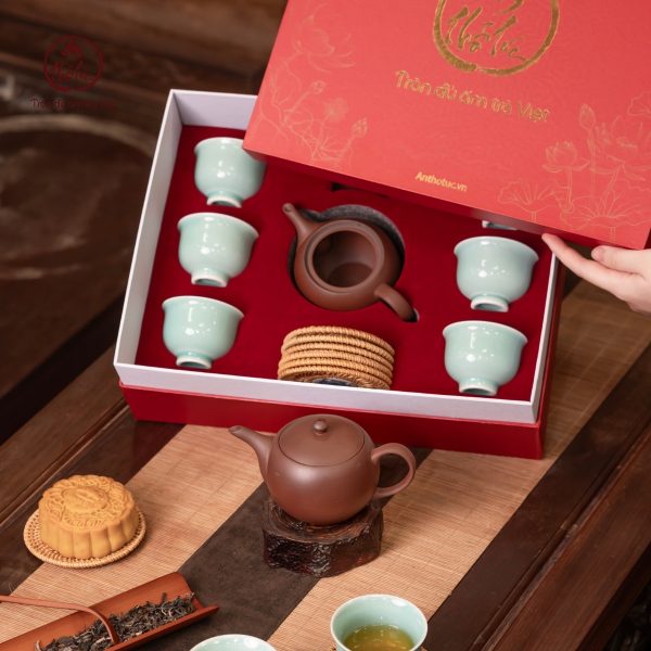 Bộ Trà cụ cơ bản (Ấm Trăng Tròn)