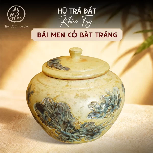 Hũ Đựng Trà Khắc Tay Thủ Công
