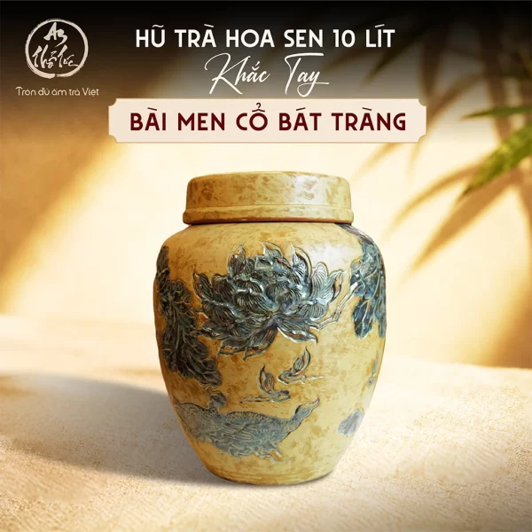 Hũ Đựng Trà Khắc Tay Thủ Công